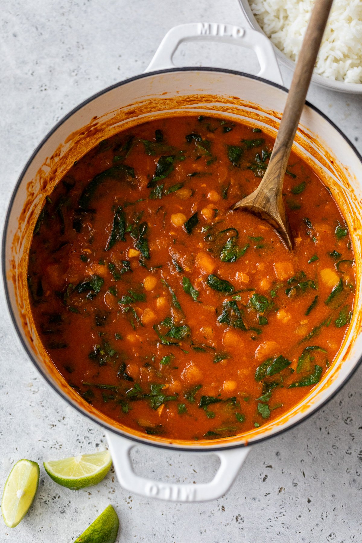 Butternusskürbis -Curry im niederländischen Ofen