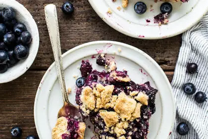 Glutenfreie Blaubeerkuchenriegel