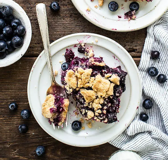 Glutenfreie Blaubeerkuchenriegel