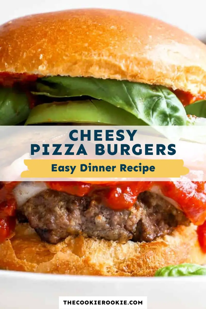 Käse-Pizza-Burger: ein einfaches Rezept für das Abendessen.