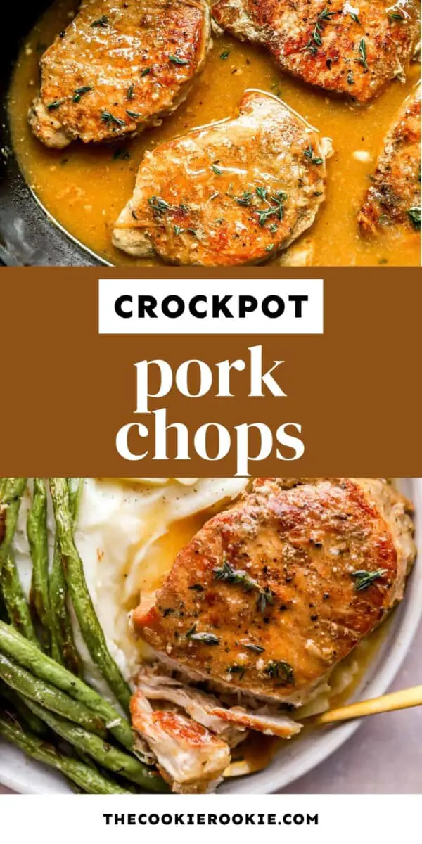 Crockpot Schweinekoteletts Pin