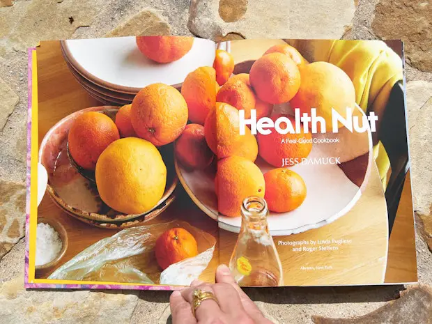 Startseite des Kochbuchs „Health Nut“ von Jess Damuck