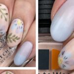 Frühlings-Nagelkunst mit pastellfarbenen Blumen