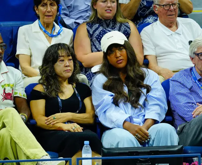 Tamaki Osaka und Naomi Osaka sind bei den US Open Tennis Championships 2023 am 7. September 2023 in New York City zu sehen.