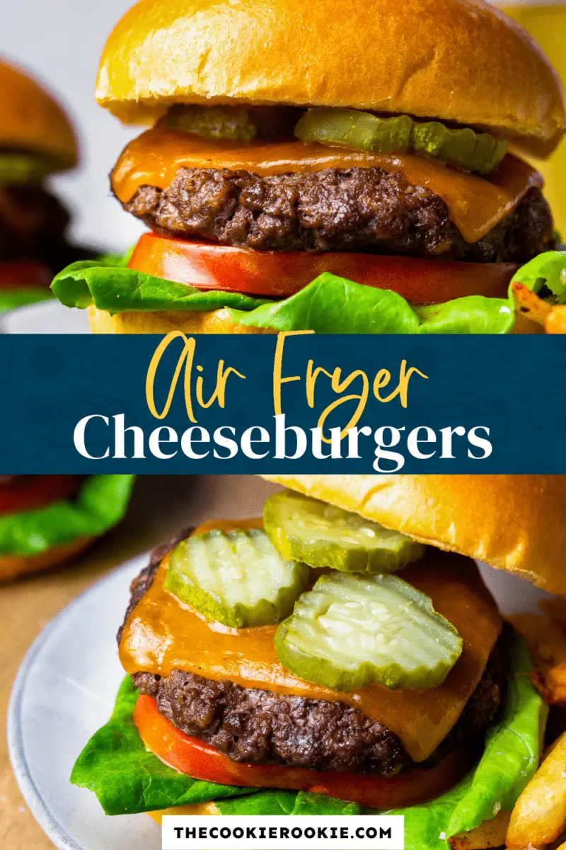 Cheeseburger aus der Heißluftfritteuse