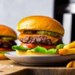 air fryer hamburger