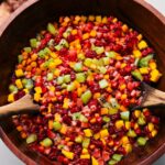 Easy Fruit Salsa Recipe in a large bowl.