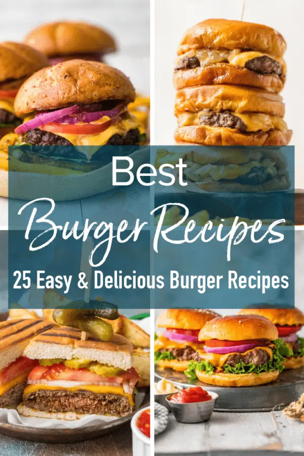 beste Burger-Rezepte, 25 einfache und leckere Burger-Rezepte, Pinterest-Collage