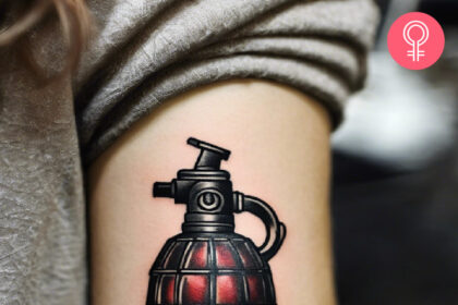 8 Ideen und Designs für Tattoos mit Sprenggranaten