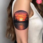 8 atemberaubende Sonnenuntergang-Tattoo-Designs für Wanderer