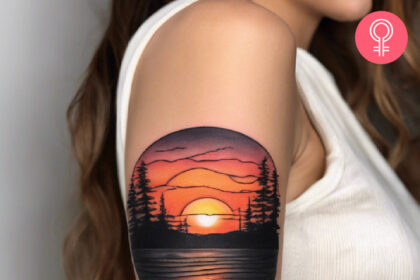 8 atemberaubende Sonnenuntergang-Tattoo-Designs für Wanderer