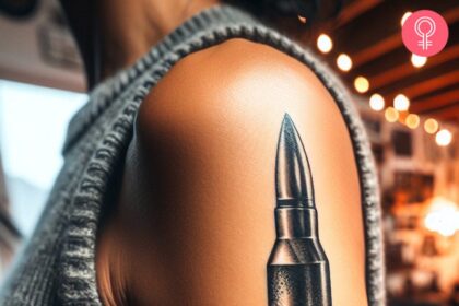 8 tolle Ideen für Kugel-Tattoos für Waffenfans