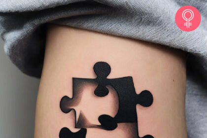 8 tolle Puzzleteil-Tattoo-Designs, Ideen mit Bedeutung