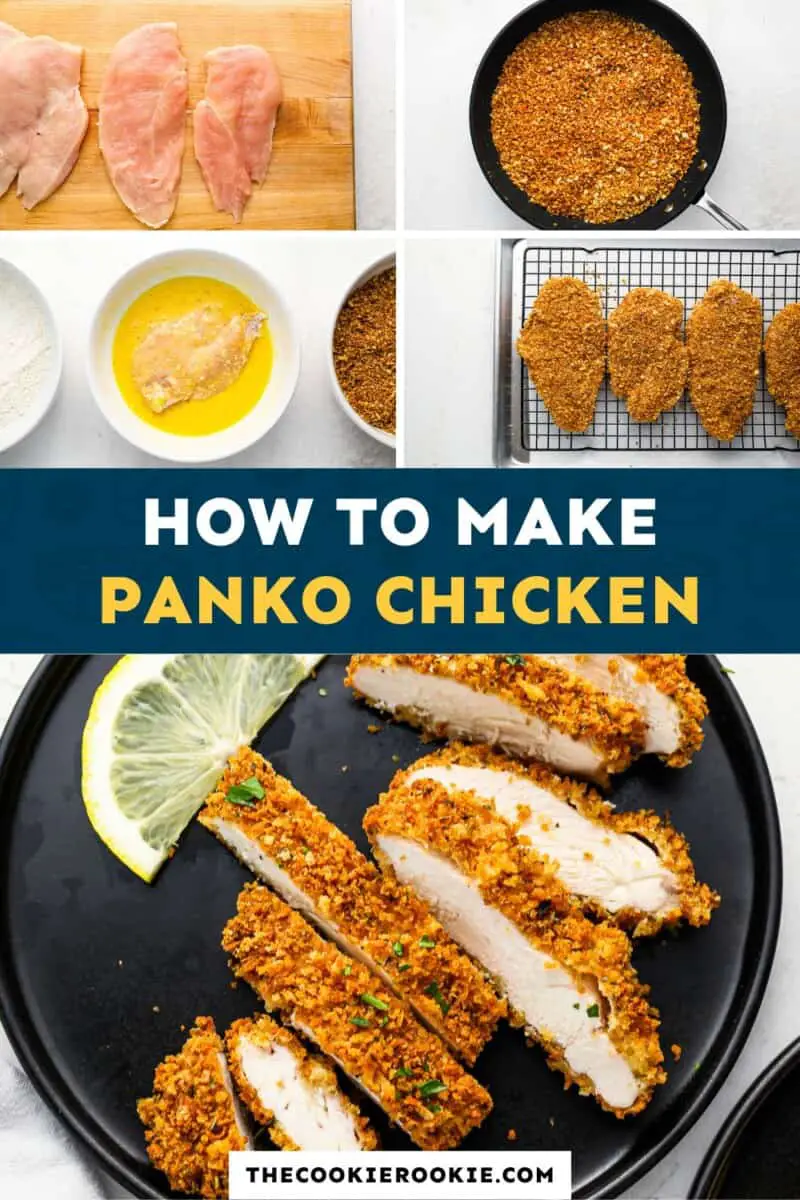 Wie man Panko-Hühnchen zubereitet.