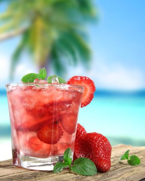 Sommerlicher Erdbeer-Mocktail