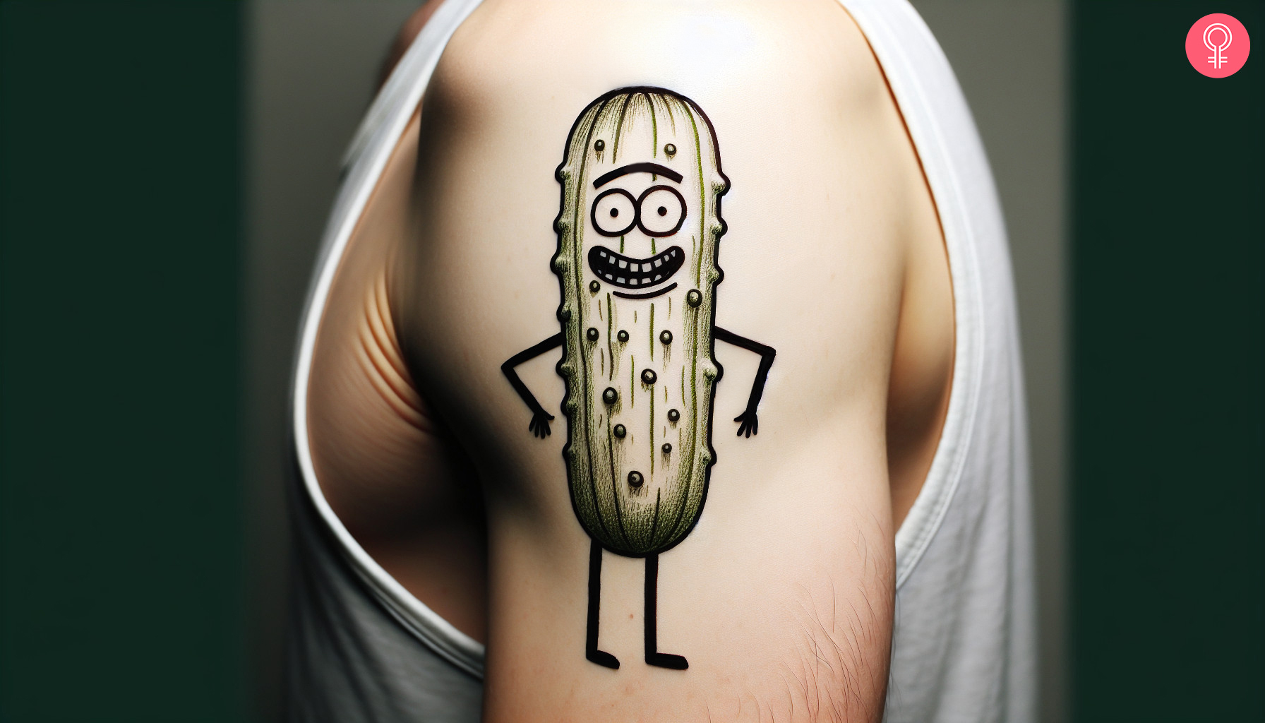 Pickle Rick Umriss Tattoo