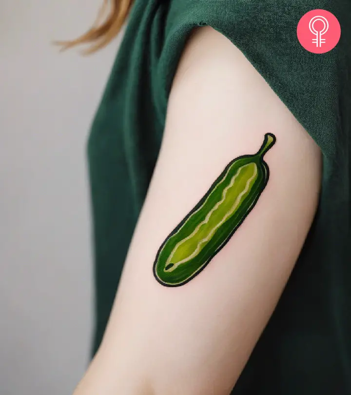 8 coole Ideen und Designs für Gurkentattoos