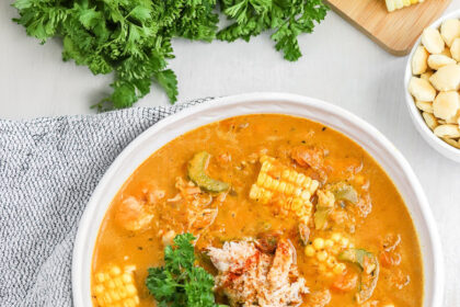 Roasted Sweet Pepper Crab Bisque