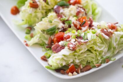 wedge salads on a plate