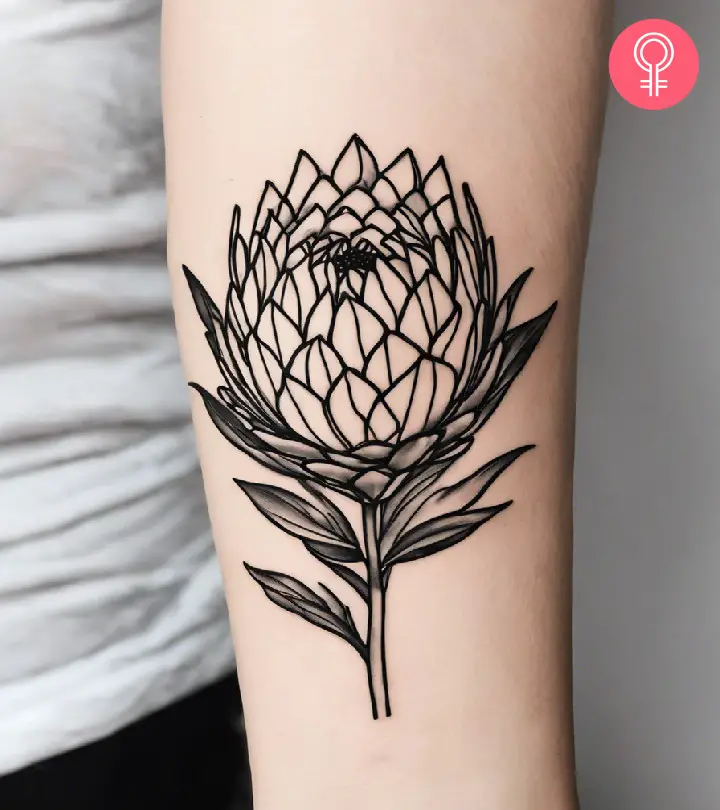 8 symbolische Protea-Tattoo-Designs, die Schönheit und Ausdauer hervorrufen